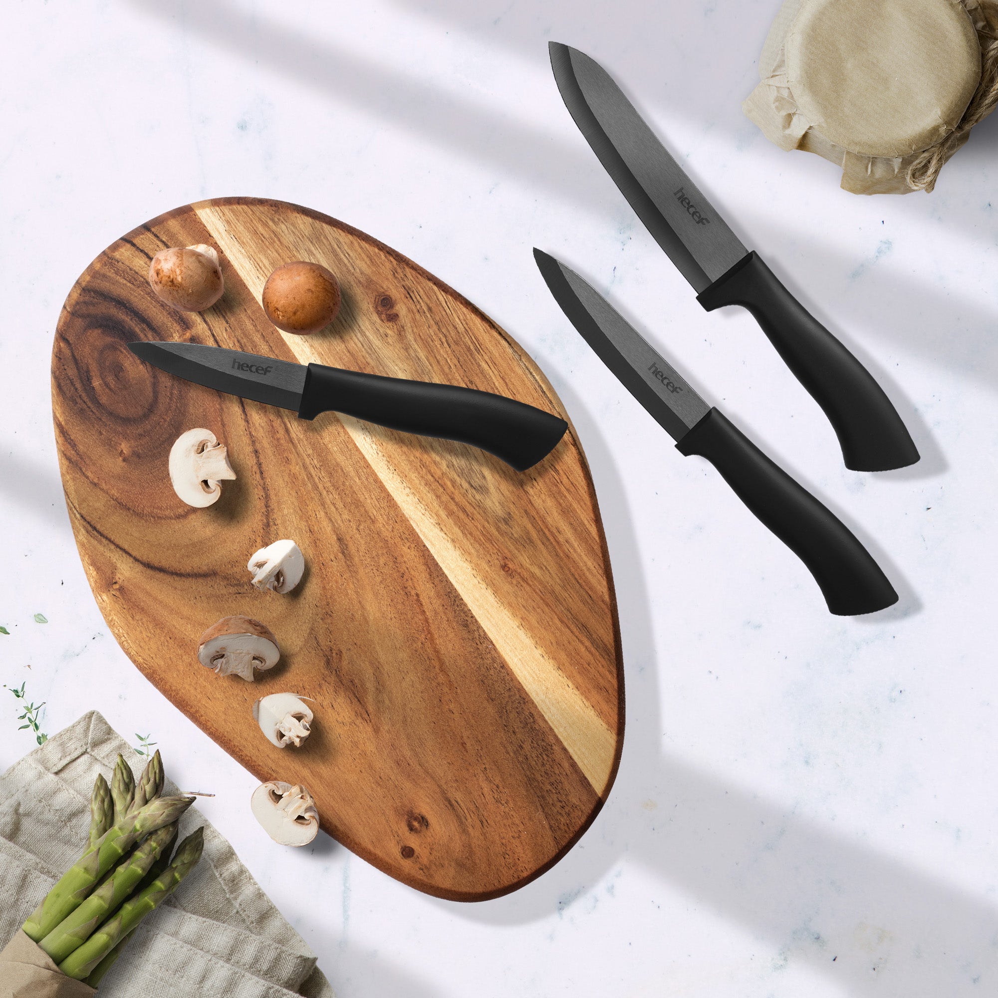 {Hecef Kitchenware}{knife}{cheese board}