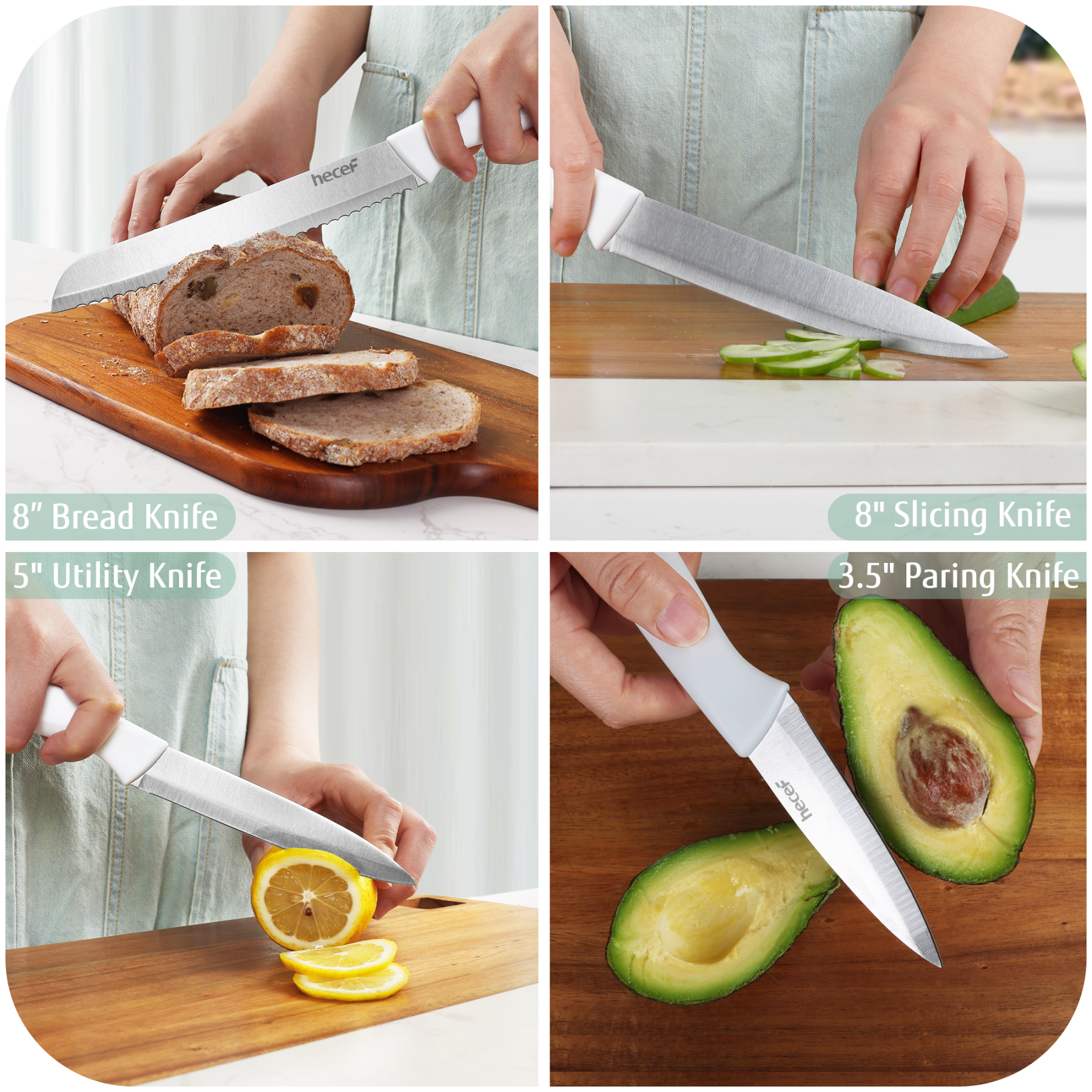 {Hecef Kitchenware}{knife}{cheese board}