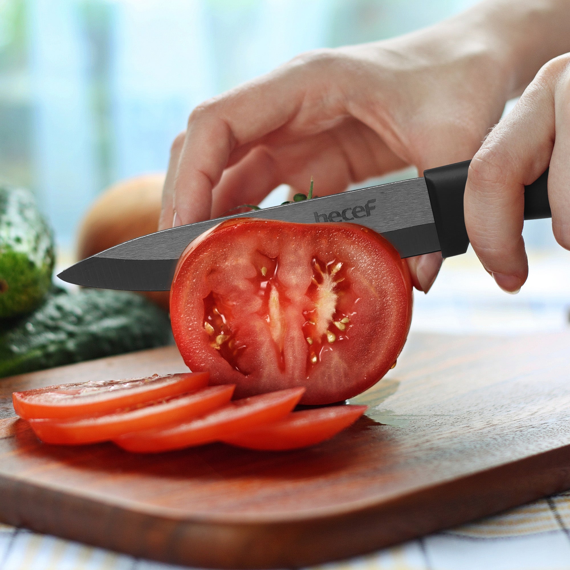 {Hecef Kitchenware}{knife}{cheese board}