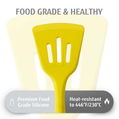 Hecef 32 PCS Kitchen Utensils Set, Silicone Cooking Utensils Set with Stainless Steel Holder, 446°F Heat Resistant Food Grade Kitchen Gadgets Tools Set Wooden Handle for Nonstick Cookware - Hecef Kitchen