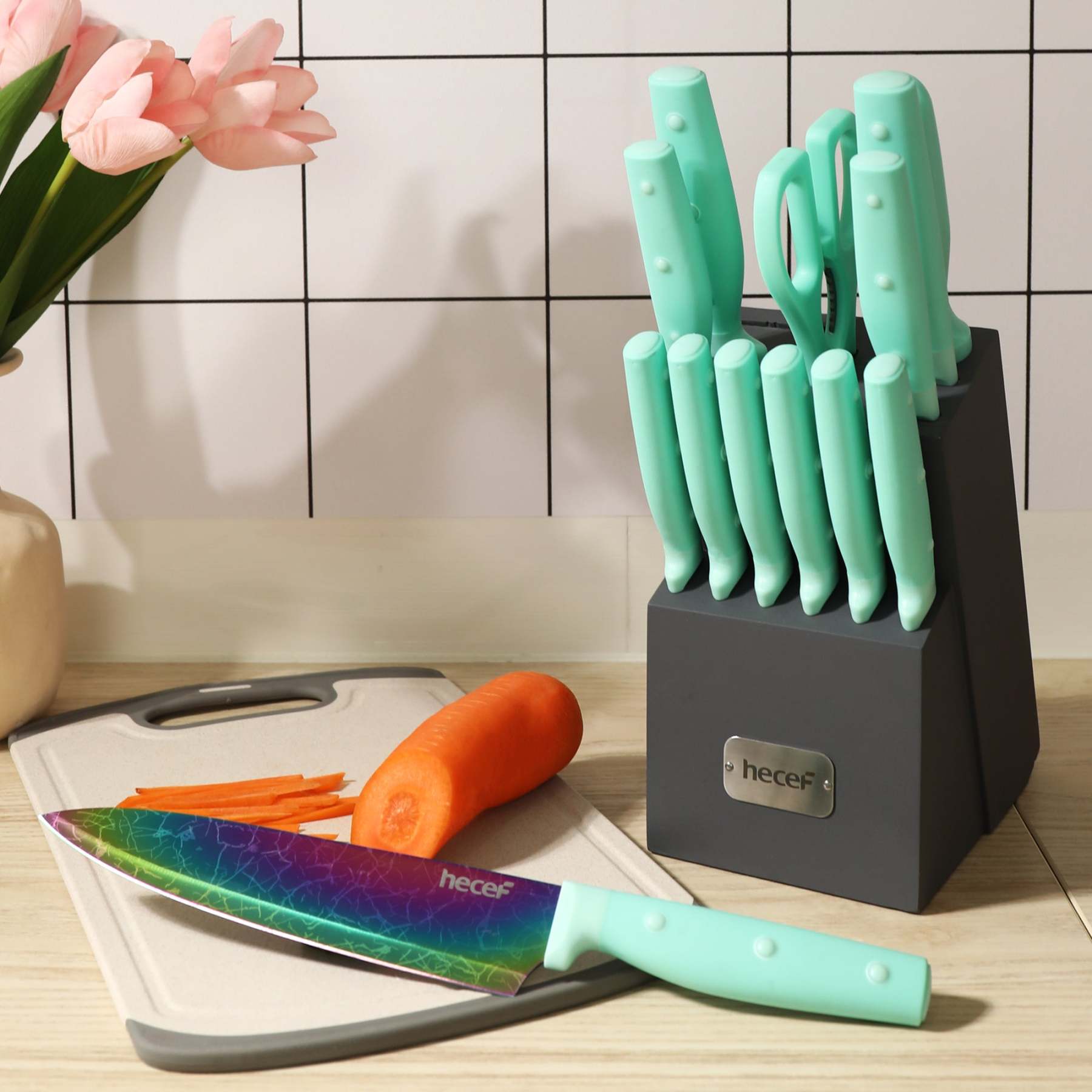 {Hecef Kitchenware}{knife}{cheese board}