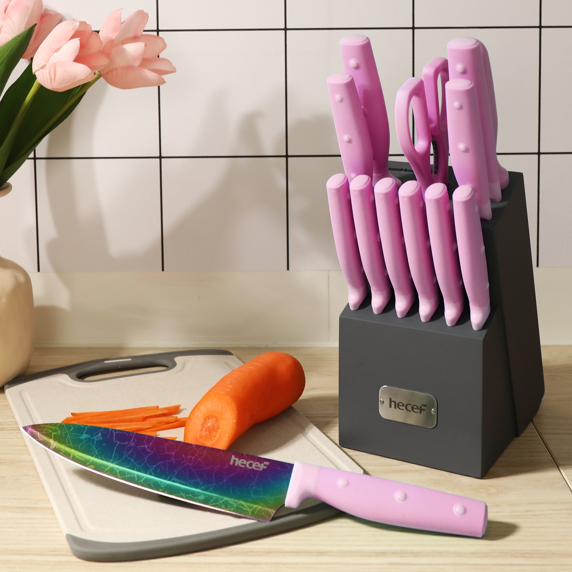 {Hecef Kitchenware}{knife}{cheese board}