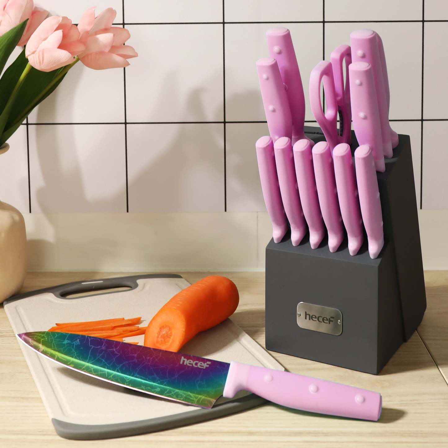 {Hecef Kitchenware}{knife}{cheese board}
