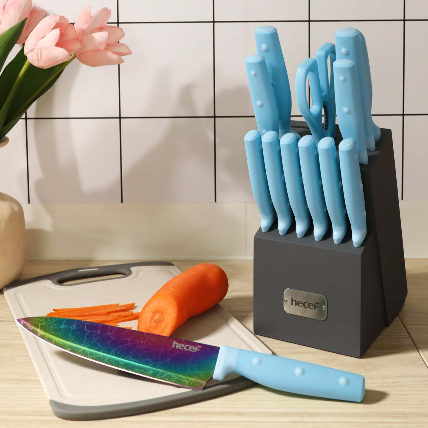 {Hecef Kitchenware}{knife}{cheese board}