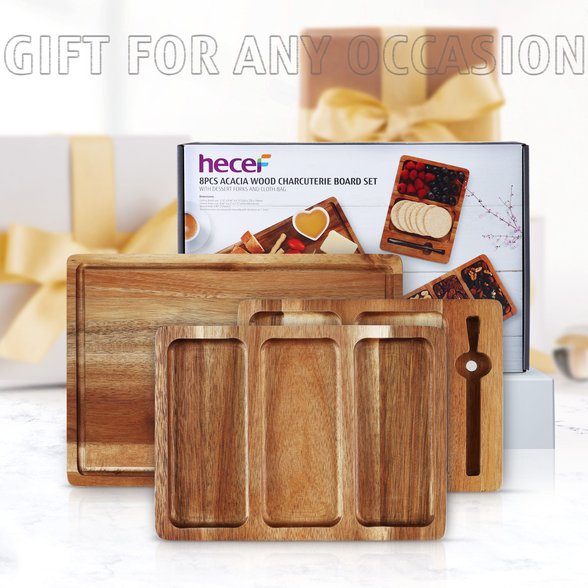 {Hecef Kitchenware}{knife}{cheese board}