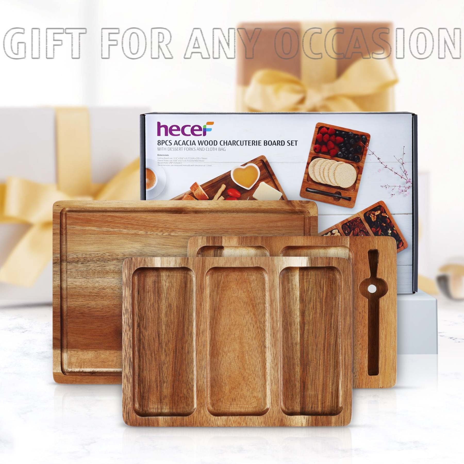 {Hecef Kitchenware}{knife}{cheese board}