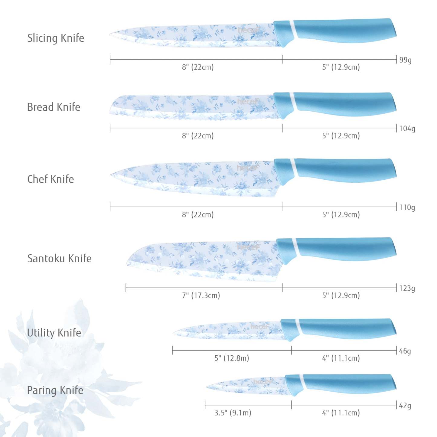 {Hecef Kitchenware}{knife}{cheese board}