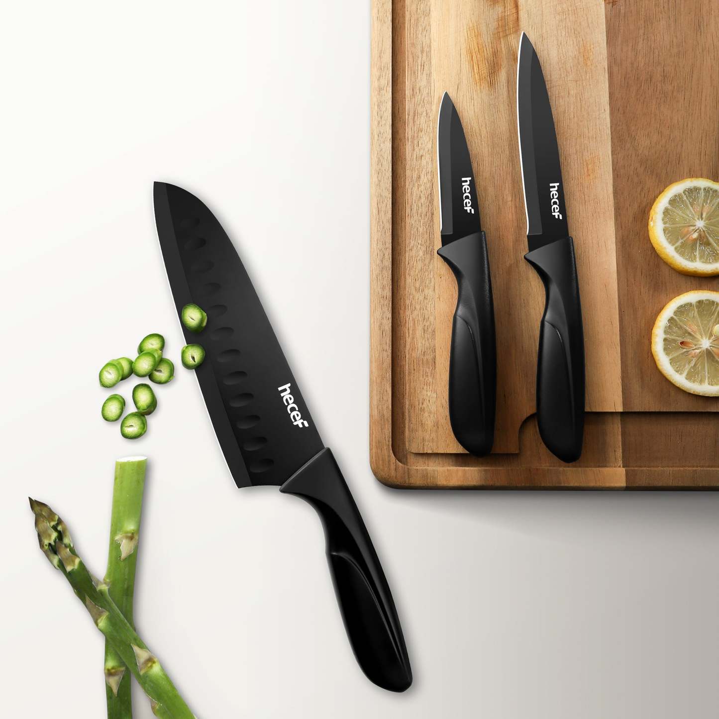 {Hecef Kitchenware}{knife}{cheese board}