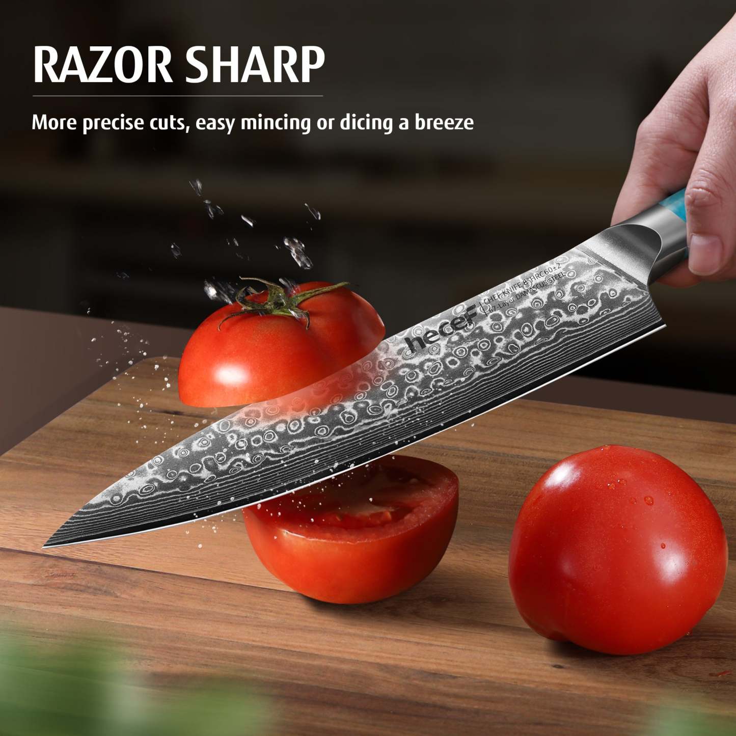 {Hecef Kitchenware}{knife}{cheese board}