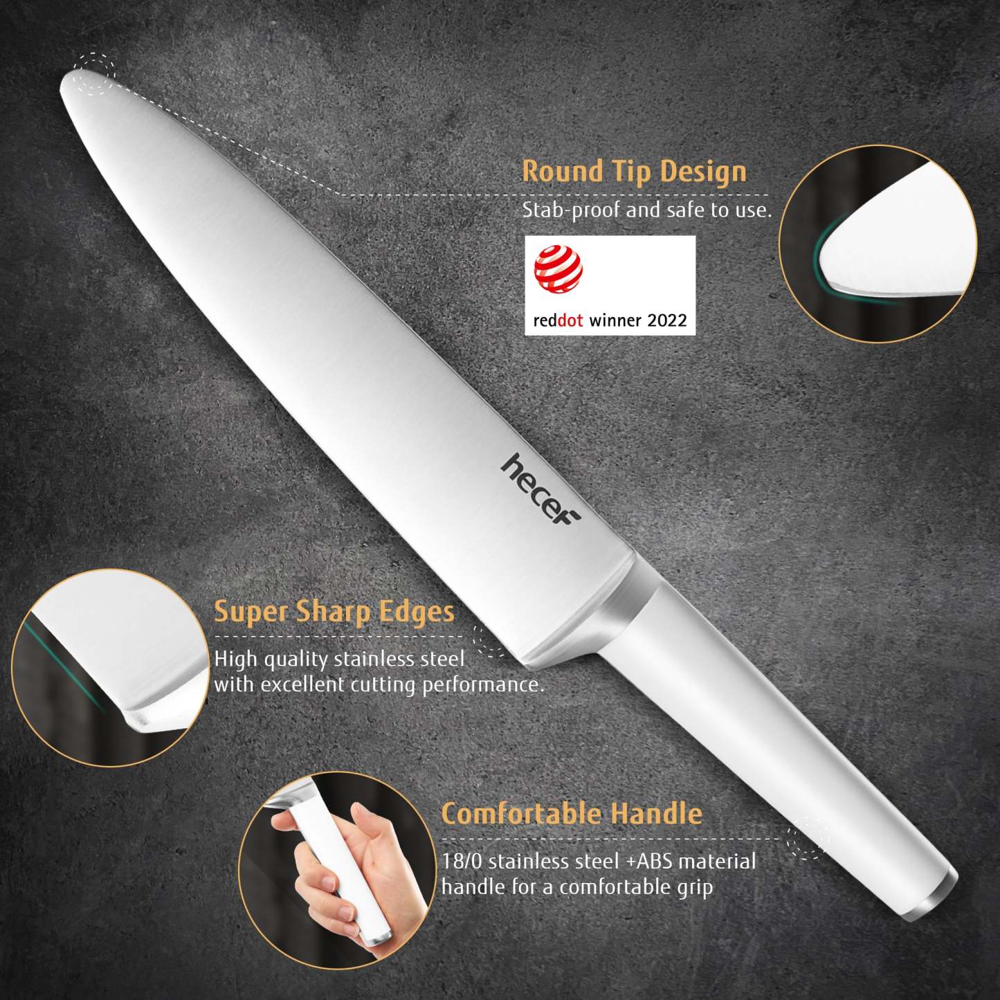 {Hecef Kitchenware}{knife}{cheese board}
