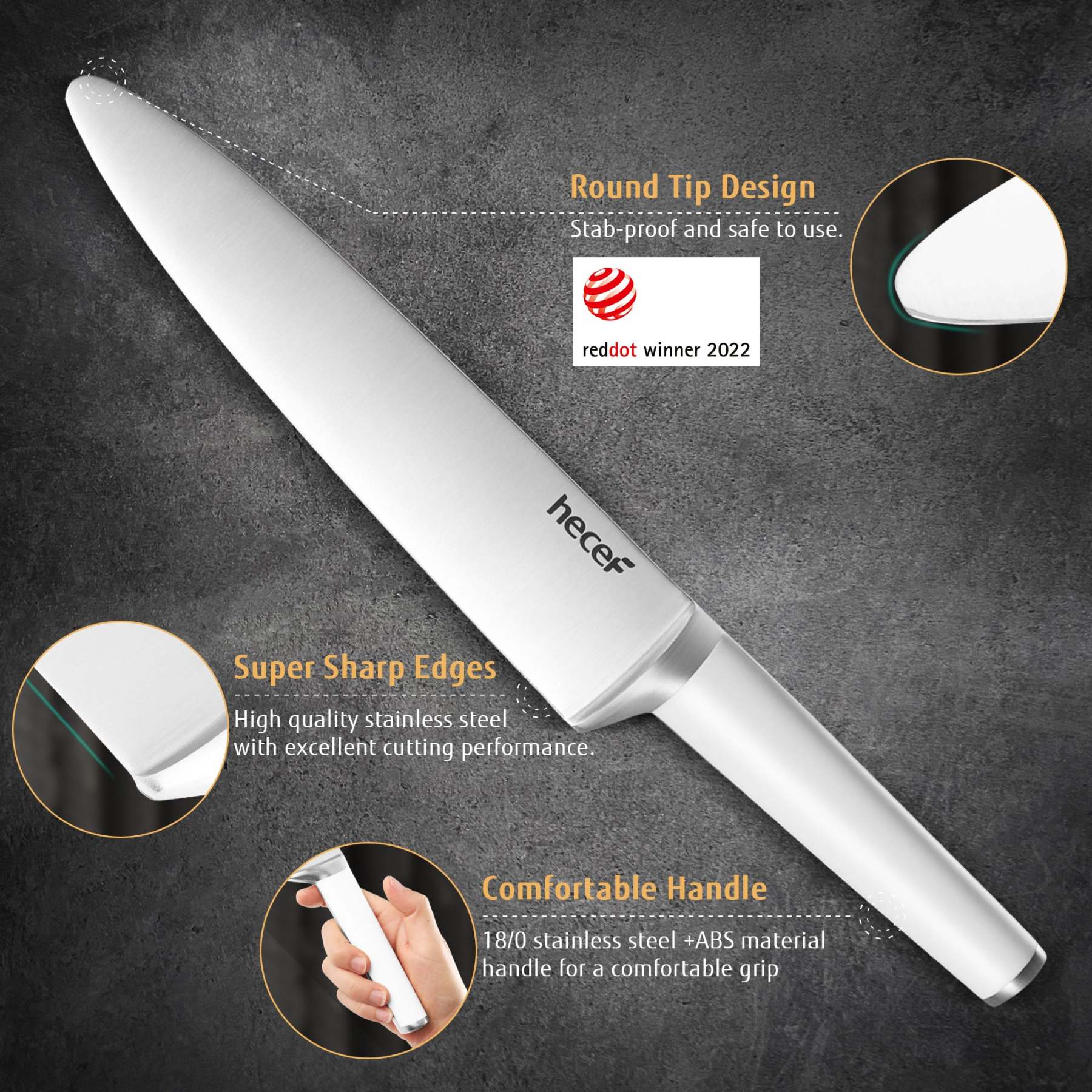 {Hecef Kitchenware}{knife}{cheese board}