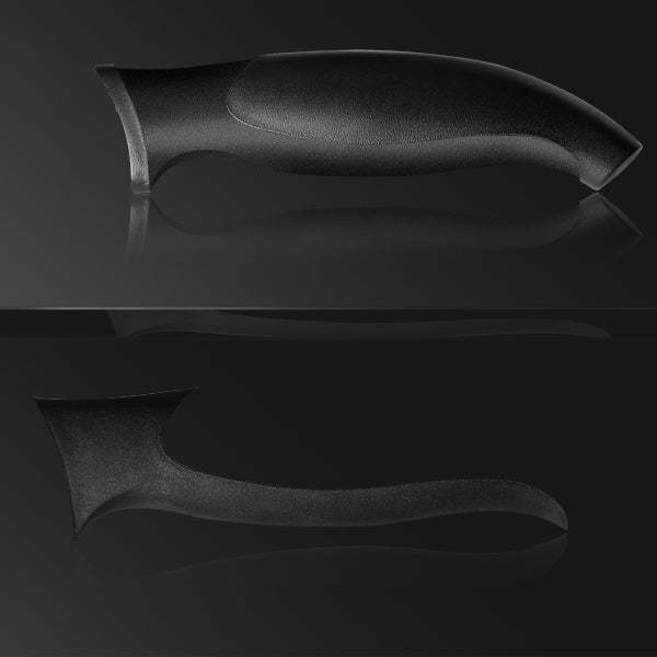 hecef Marble Pattern Kitchen Knife Set of 5, Premium Stainless Steel Blade with Ergonomic Handle(PP+TPR Material)includes Santoku, Chef, Bread, Utility and Paring Knife - Hecef Kitchen