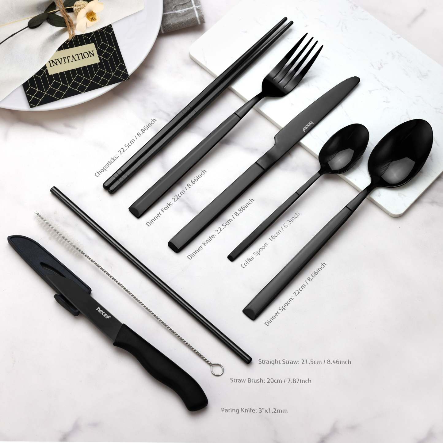 {Hecef Kitchenware}{knife}{cheese board}