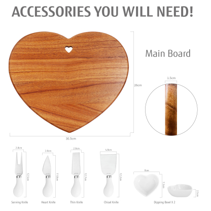 {Hecef Kitchenware}{knife}{cheese board}