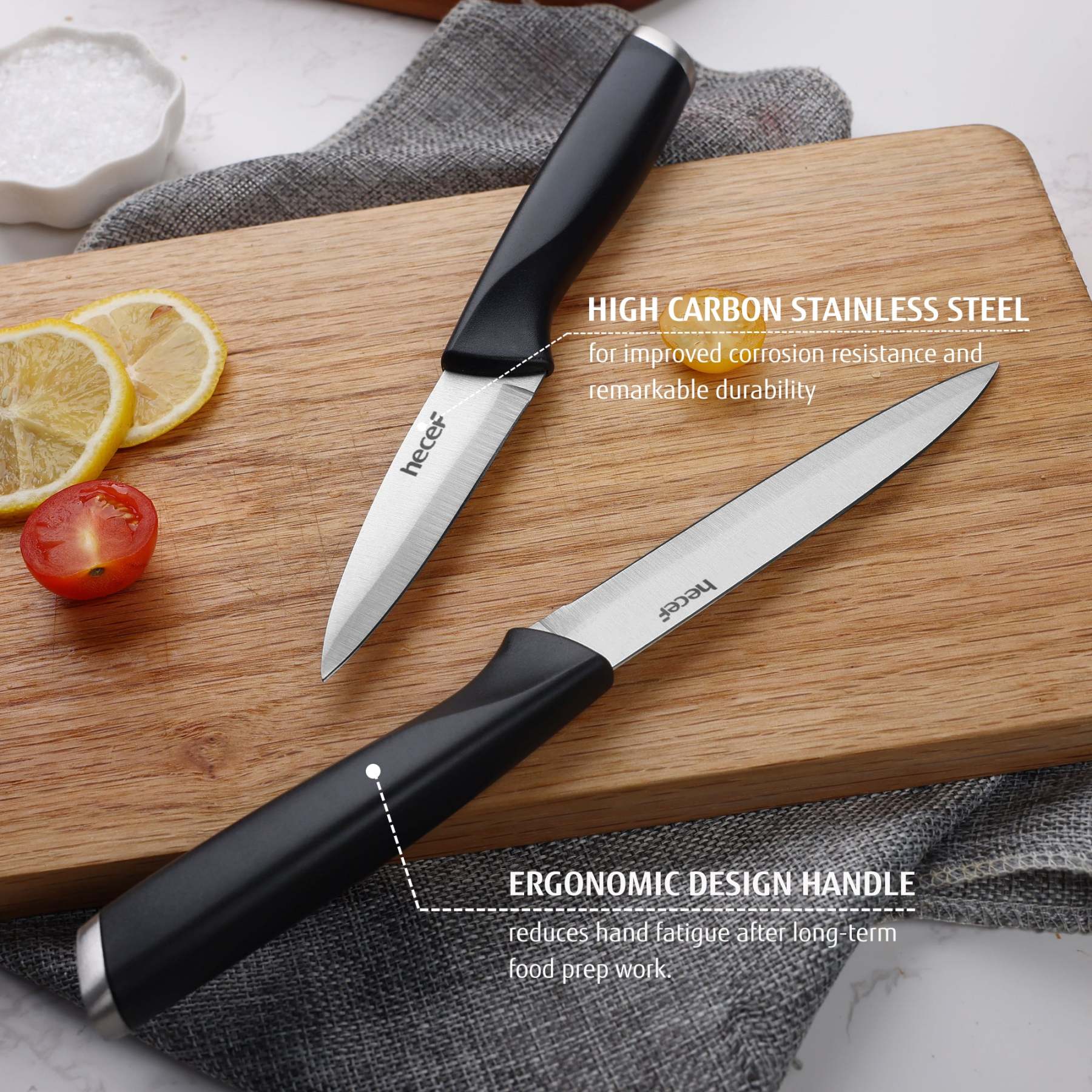 {Hecef Kitchenware}{knife}{cheese board}