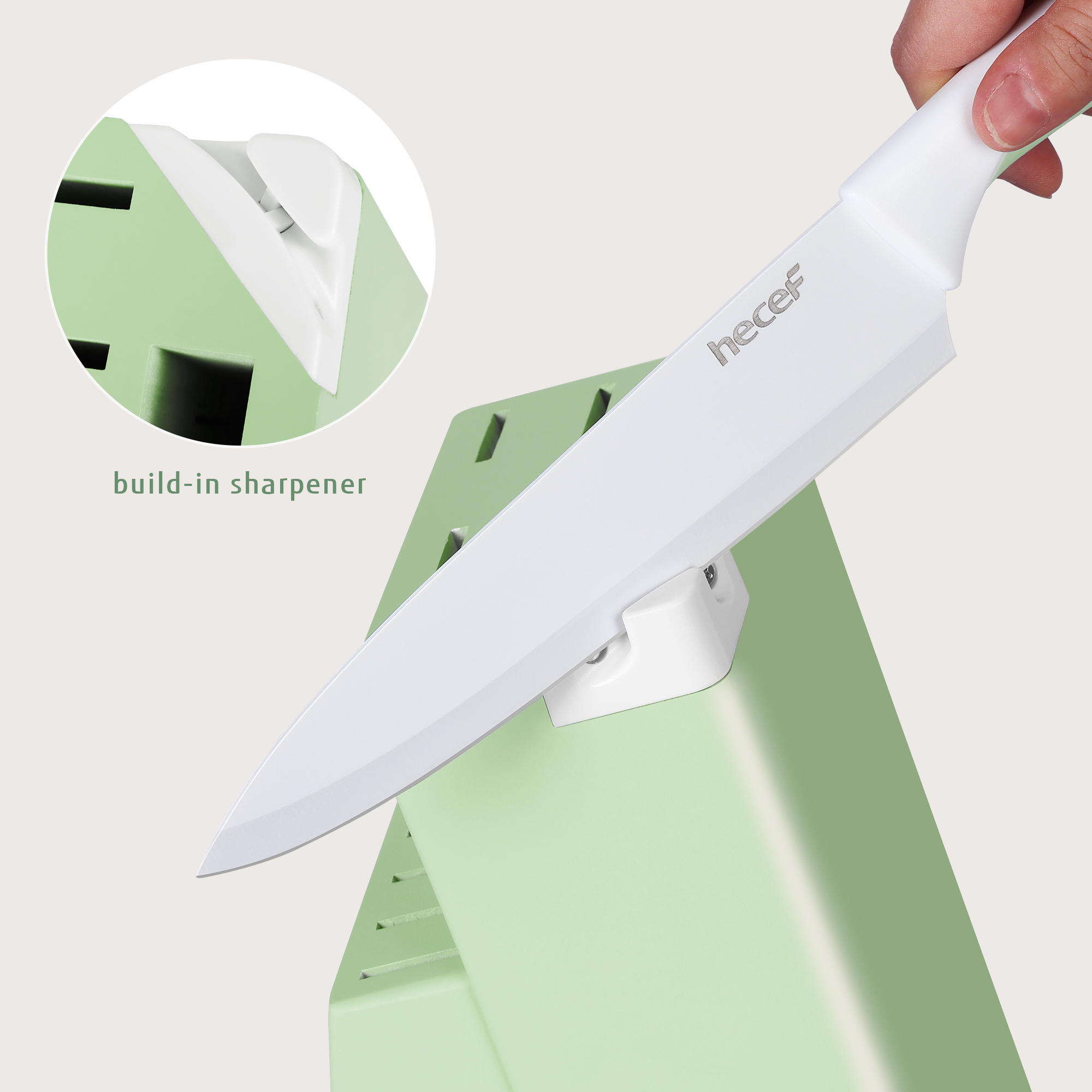 {Hecef Kitchenware}{knife}{cheese board}