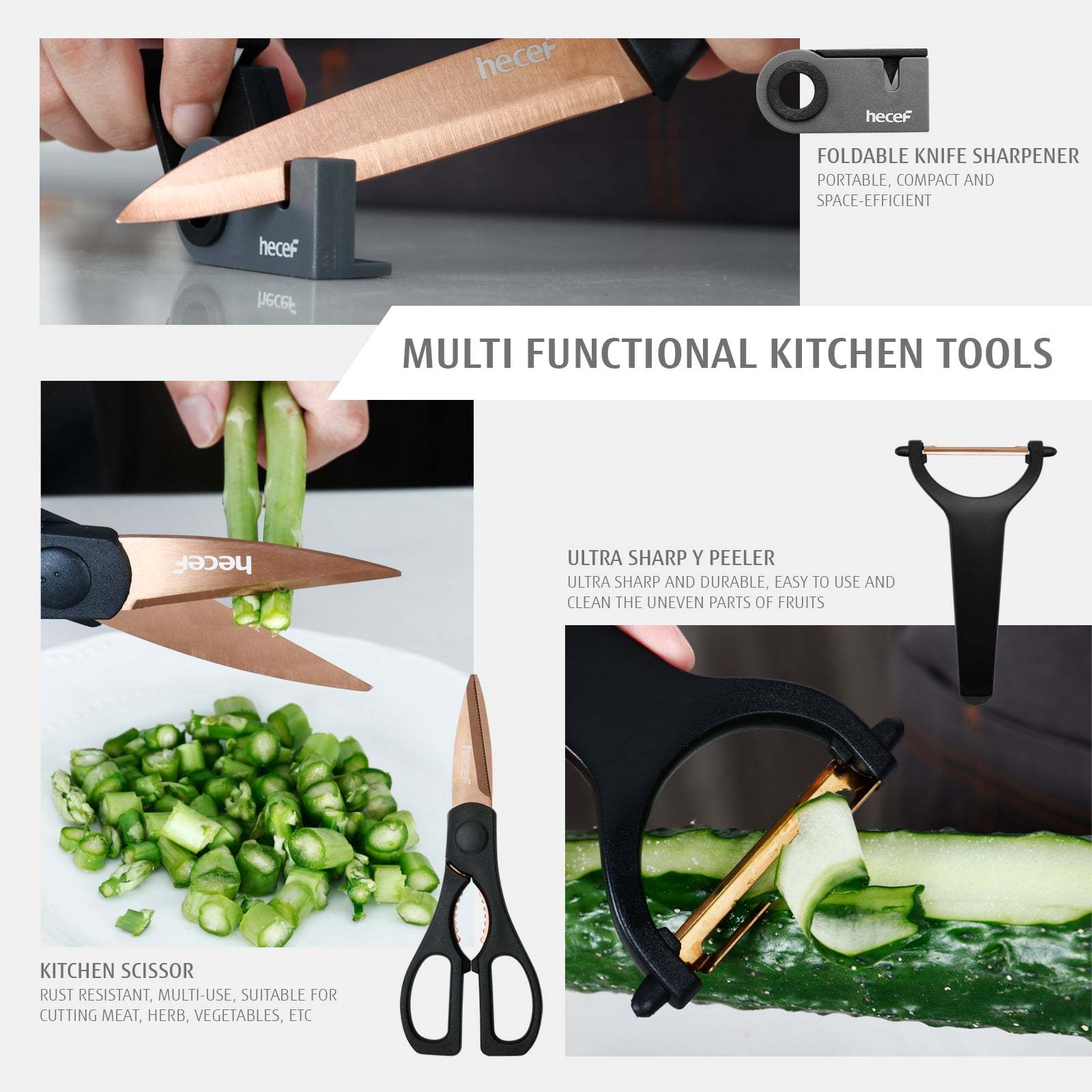 {Hecef Kitchenware}{knife}{cheese board}