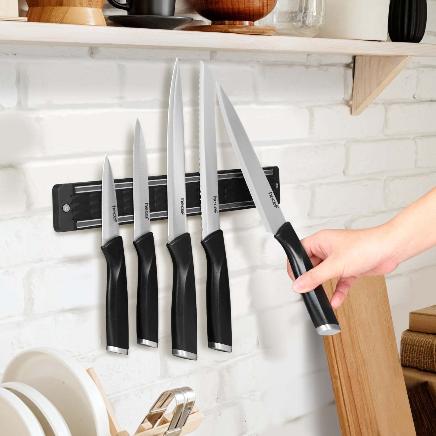 {Hecef Kitchenware}{knife}{cheese board}
