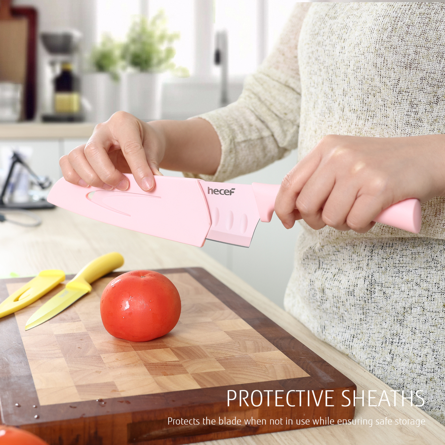 {Hecef Kitchenware}{knife}{cheese board}