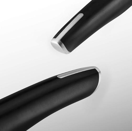 hecef 3-piece kitchen knife set with full tang and double-blade construction sharp chef's knives professional knives