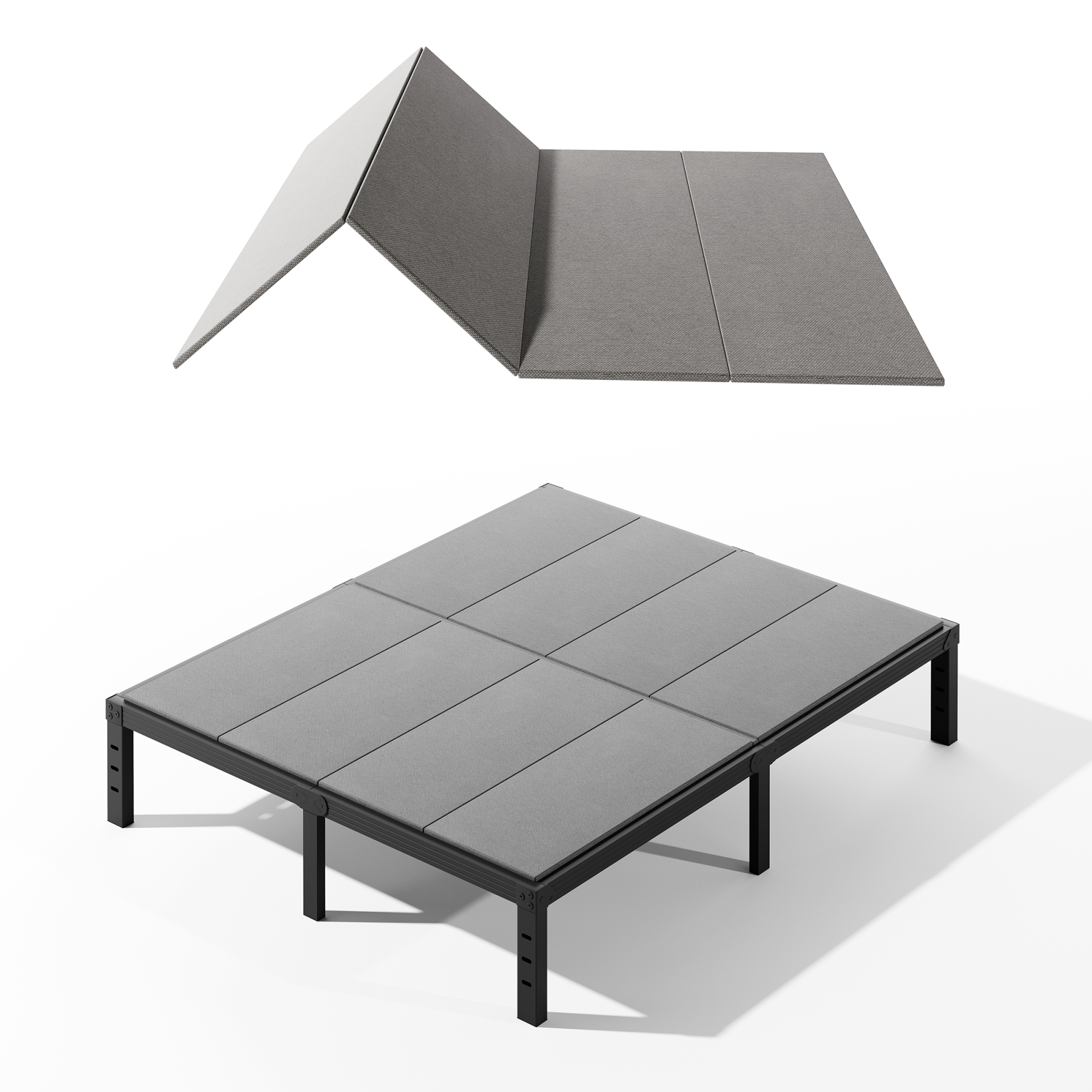 FSCHOS 8mm Queen Size Bunkie Board, Bed Board for Under Mattress Support, Minimize Noise, Fully Assembled