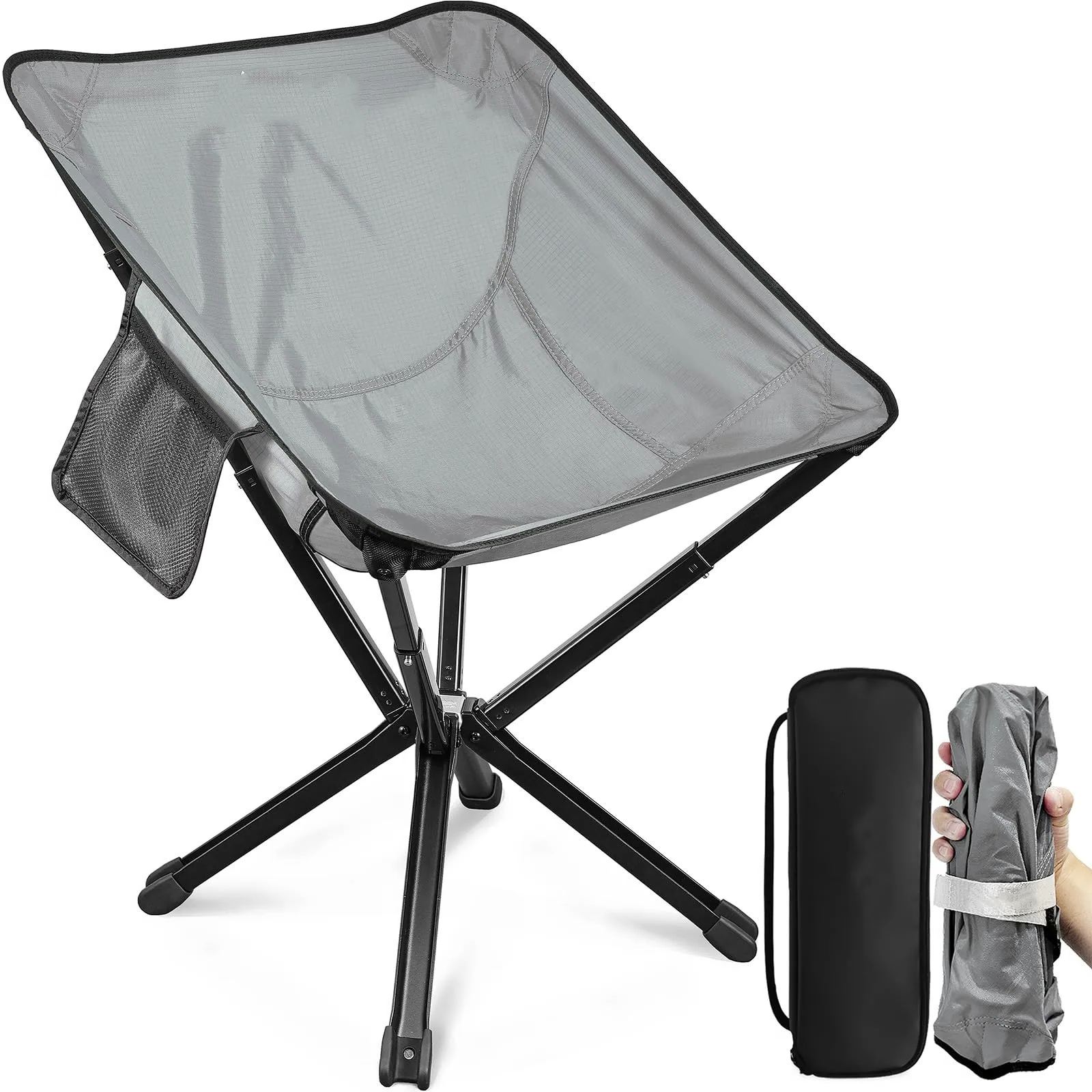 CREDIBILITATE COMPANIE Campingstuhl. Die empfohlene Gewichtskapazität beträgt 90,72 kg (getestete Gewichtsgrenze 274,88 kg)