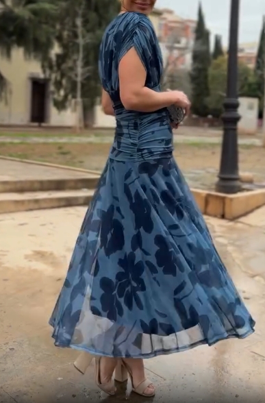 Whispers of Elegance Mesh Gown