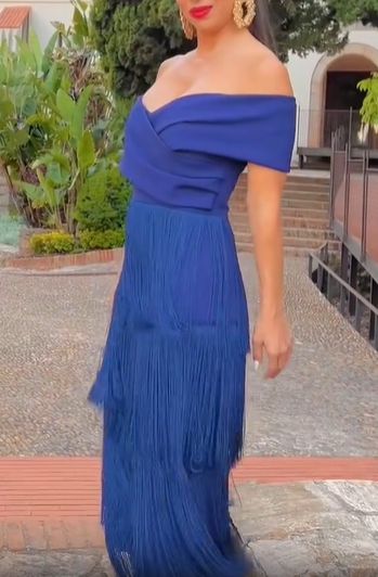 Valentina Navy Blue Dress