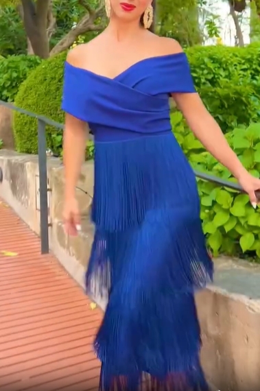 Valentina Navy Blue Dress