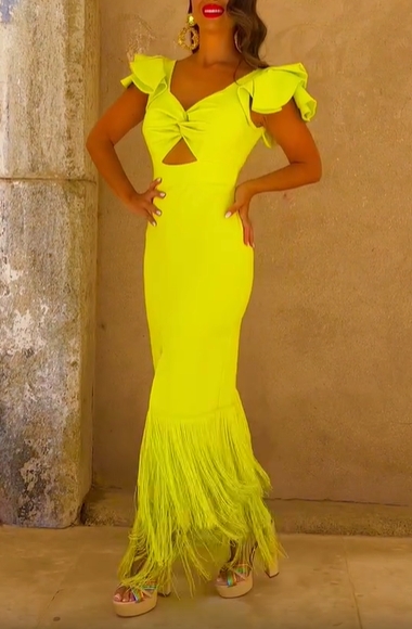 Neon Flamenco Dress