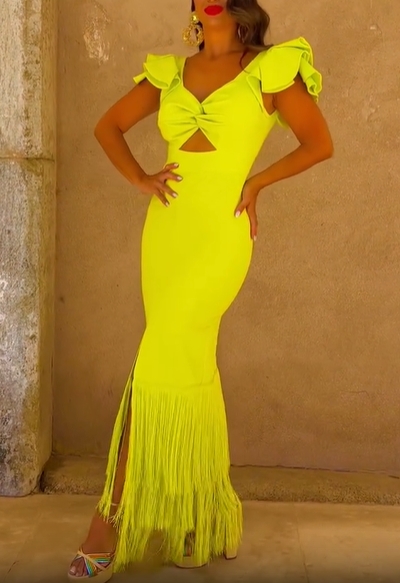 Neon Flamenco Dress
