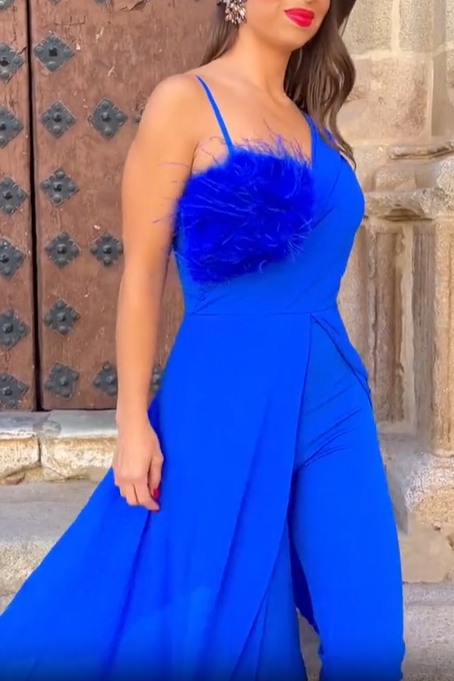 Antonella Klein Blue Jumpsuit