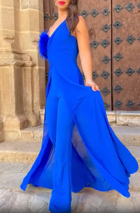 Antonella Klein Blue Jumpsuit