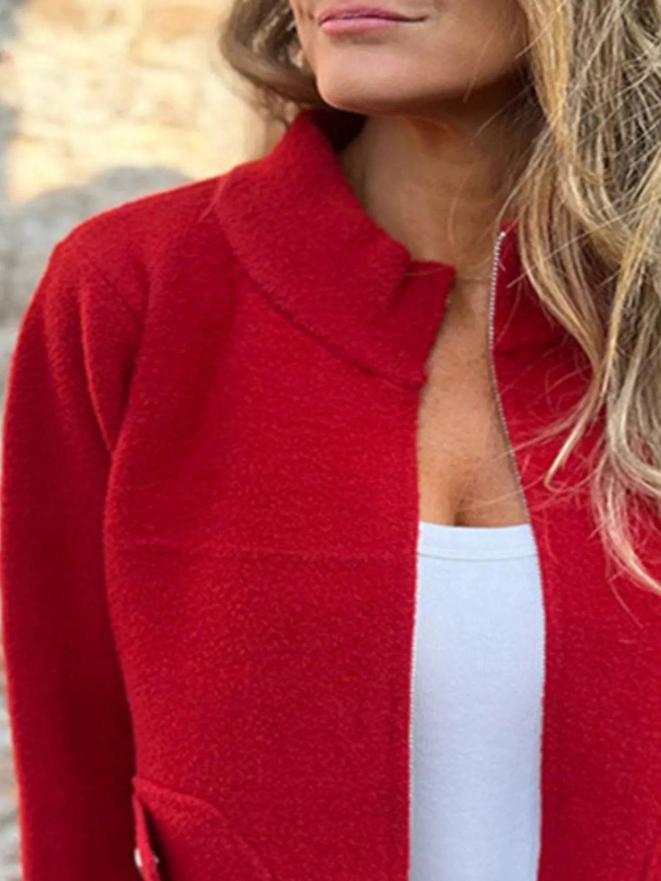 Chic Utility Jacket with Pocket Details