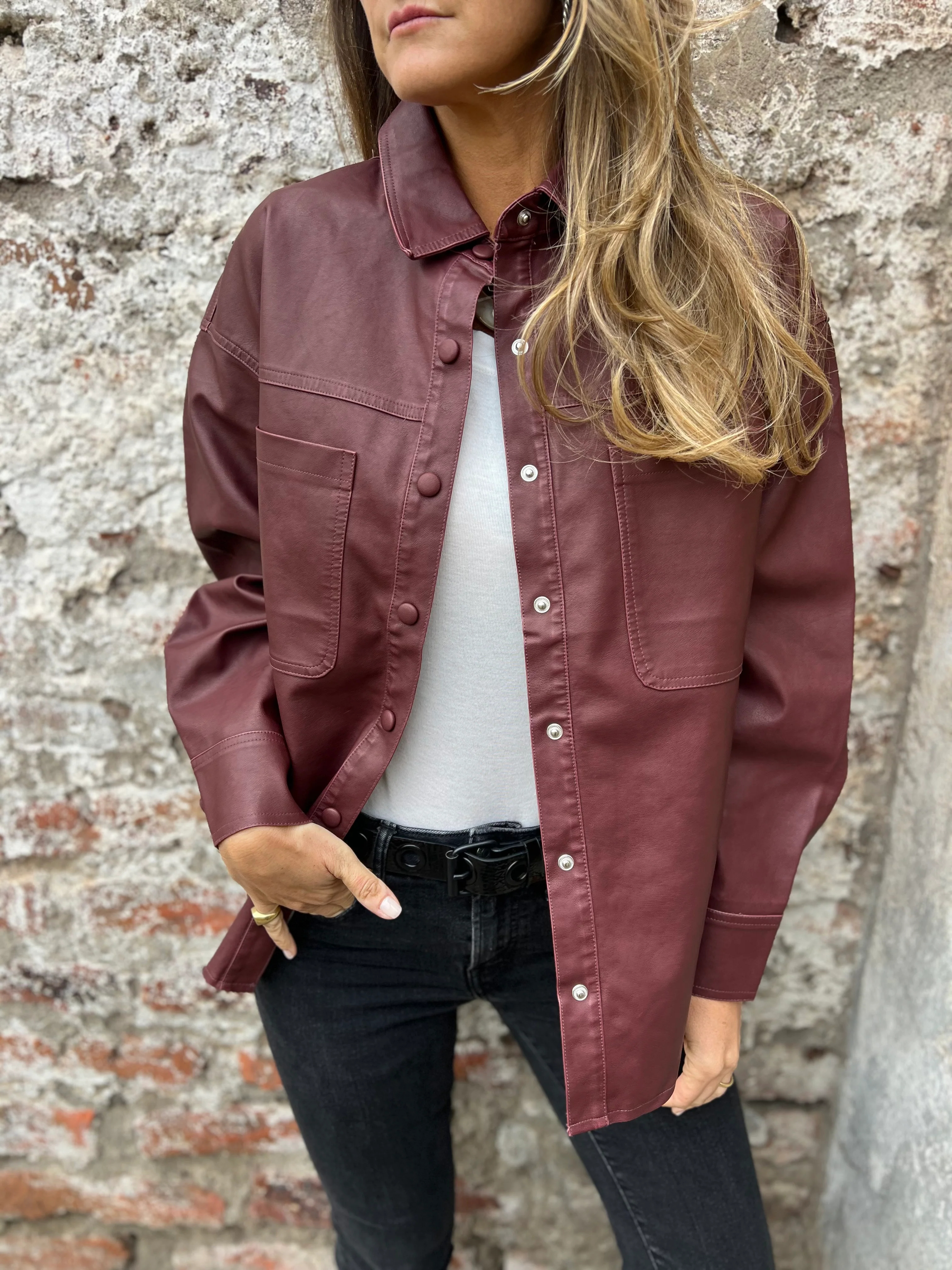 Eco-Leather Overshirt