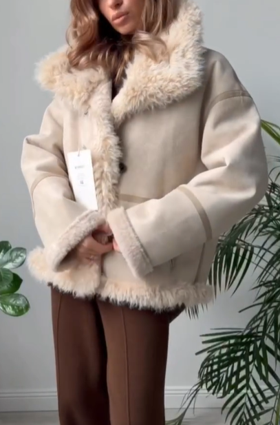 Lambswool Trimmed Coat