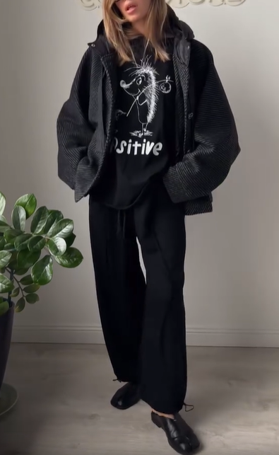 Hooded Wool - Blend Coat with Down - Filled Details