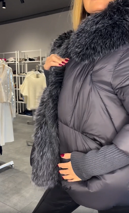 Faux Fur - Trimmed Down Jacket