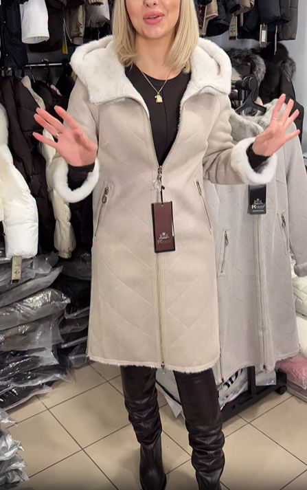 Reversible Faux Fur and Suede - Style Coat