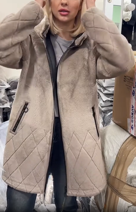 Black Reversible Shearling - Style Coat