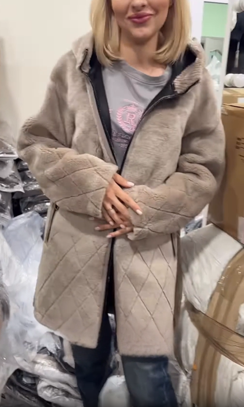 Black Reversible Shearling - Style Coat