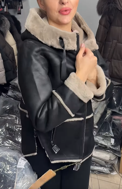 Reversible Shearling - Style and Leather - Like Jacket