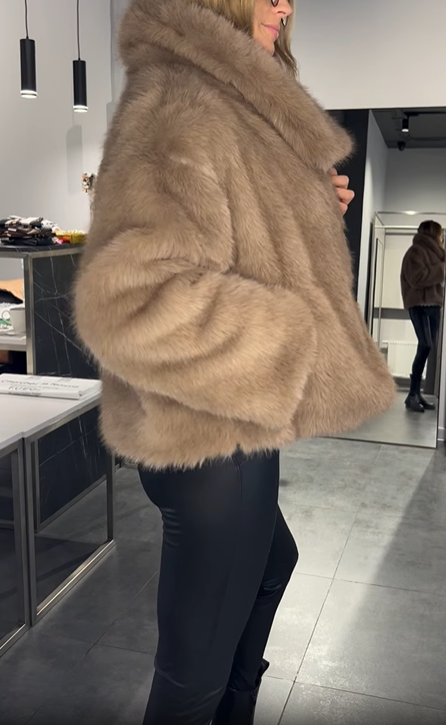 Short Faux Fur Jacket