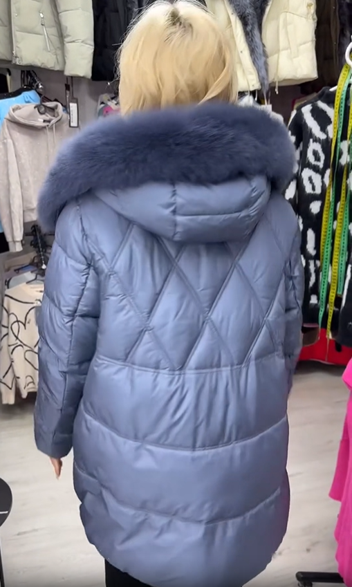 Hooded Diamond-Quilted Puffer Coat
