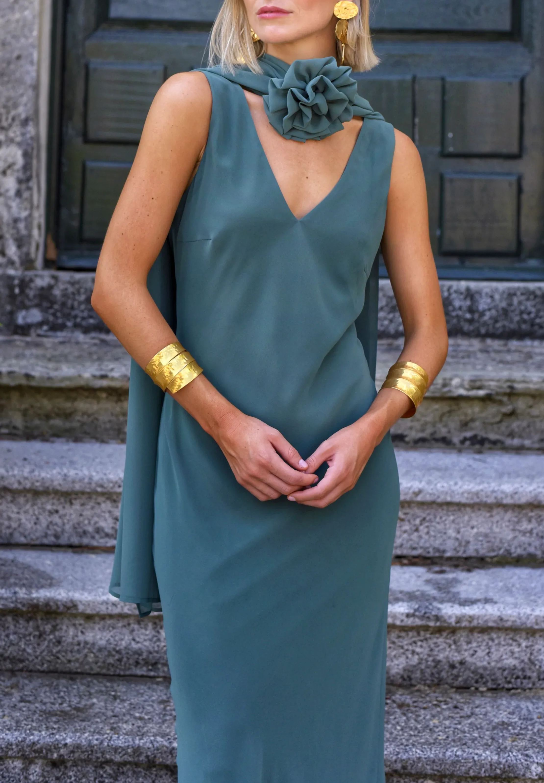 Gazelle green dress