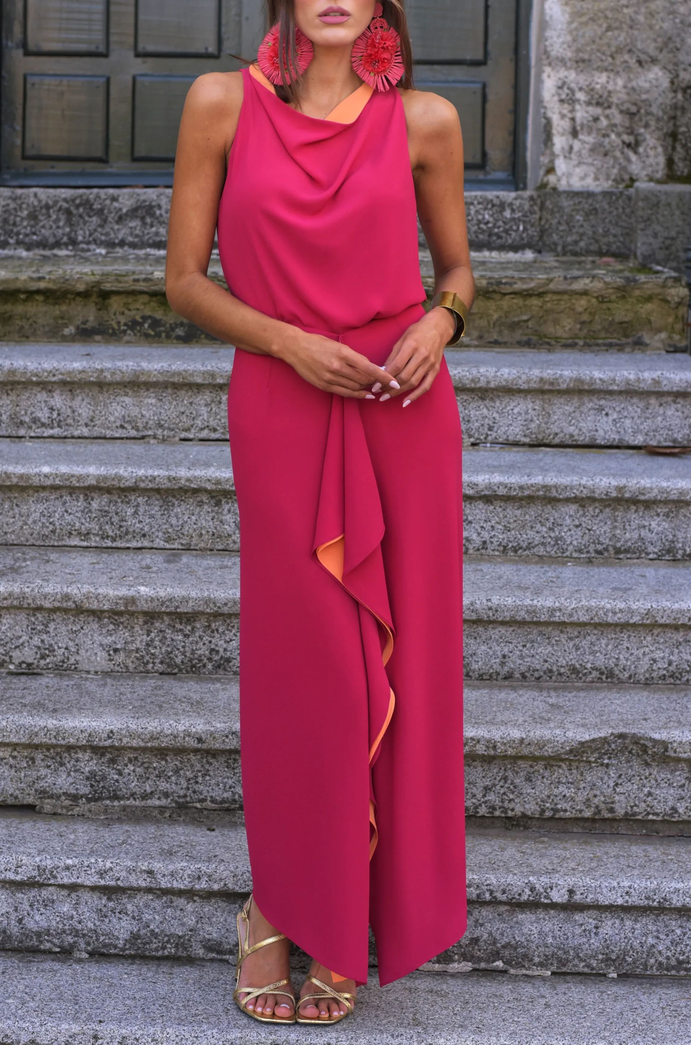 Ethereal Marbling Sleeveless Dress