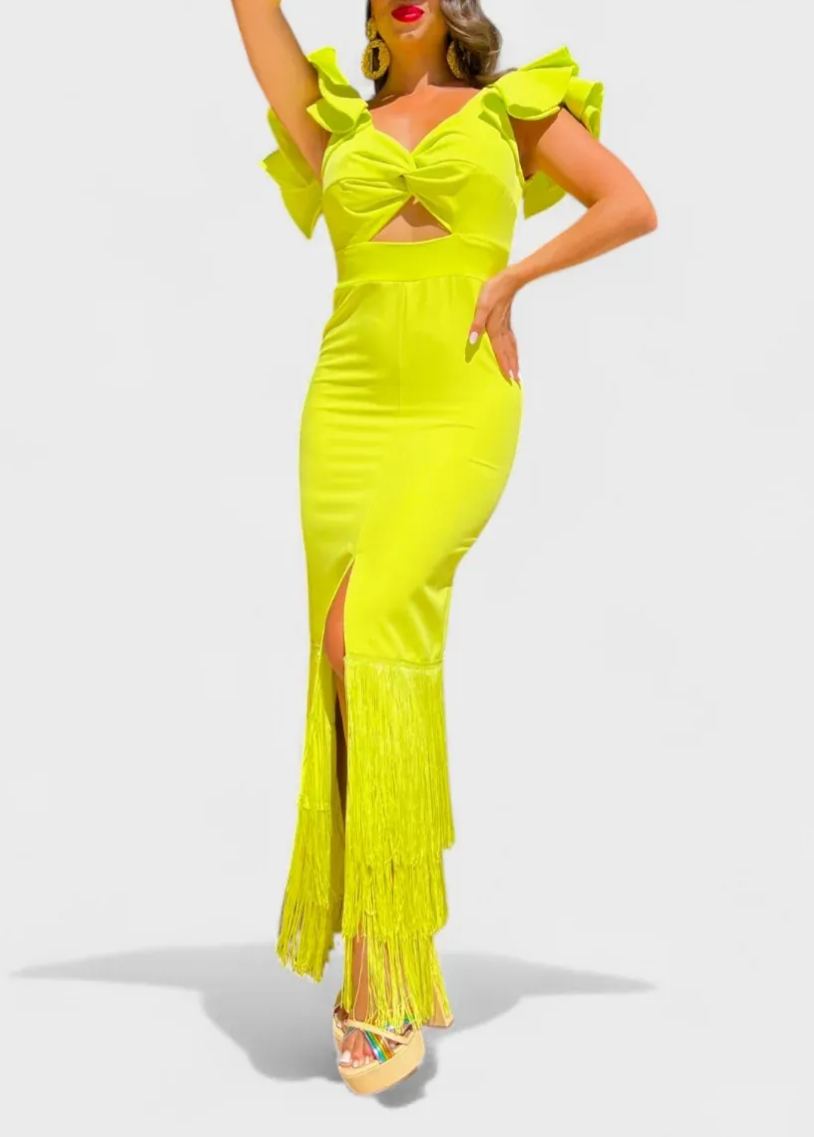 Neon Flamenco Dress