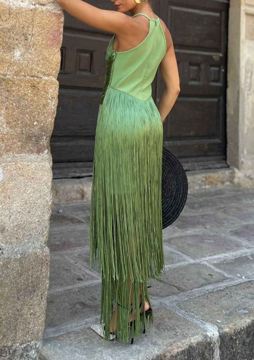 vestido oriana verde