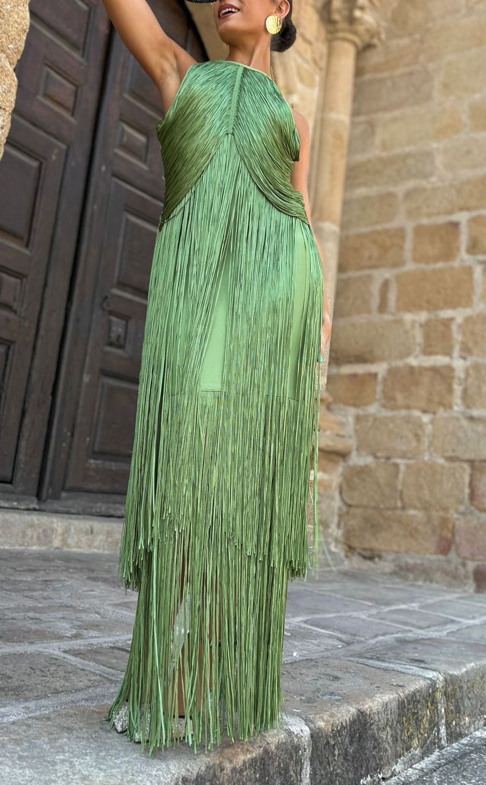 vestido oriana verde