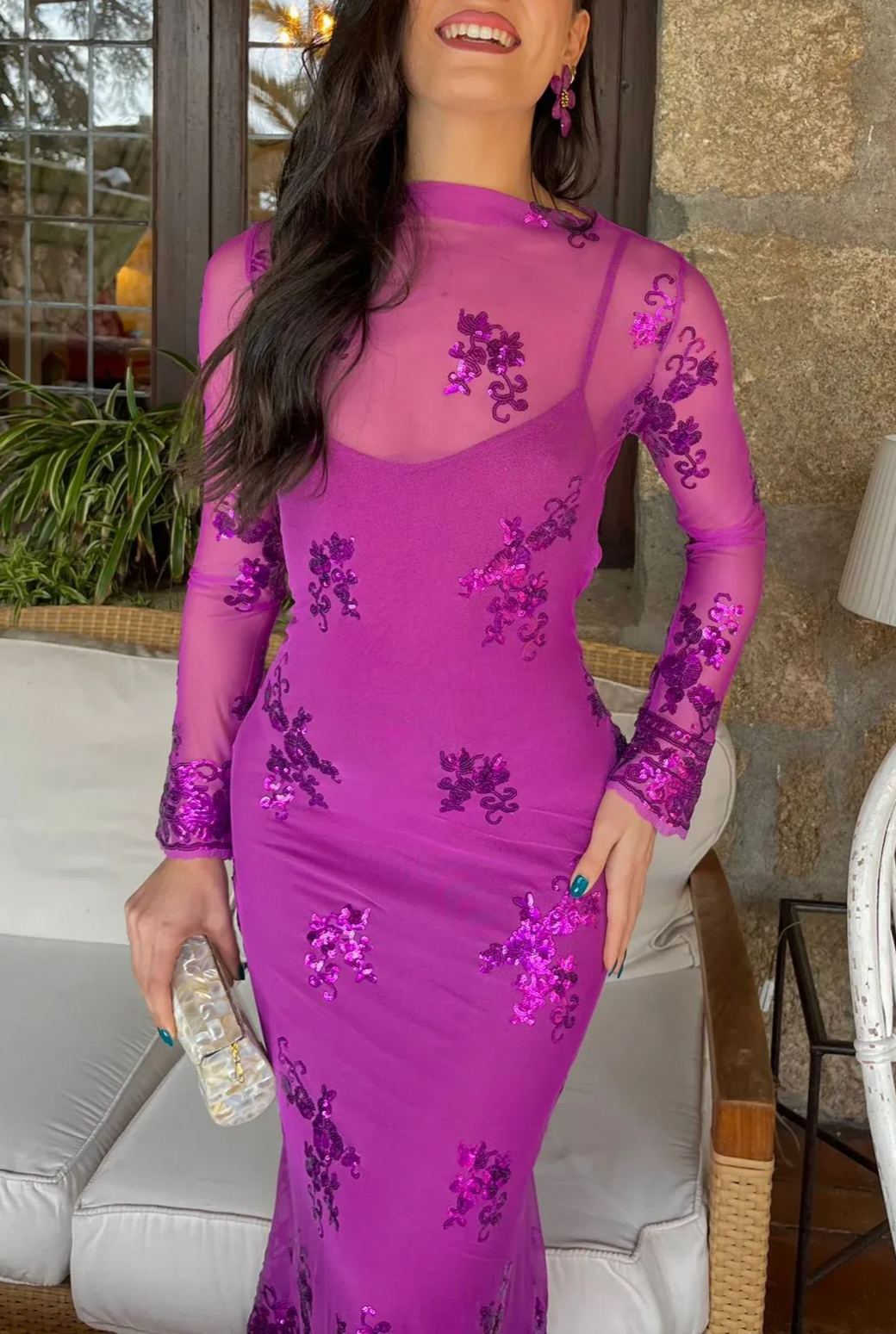 Luz Buganvilla Dress点击并应用